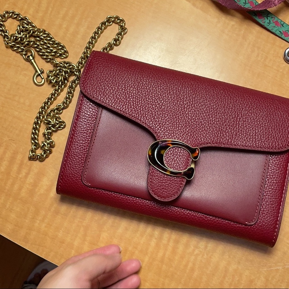 Coach tabby chain clutch